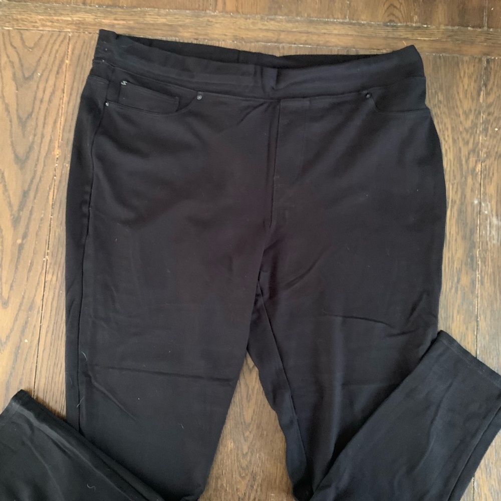 Seven7 Women's Black Straight Leg Pants